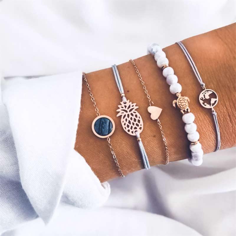 5 bracelets bohèmes KEIRYO | Ikigai-Shop